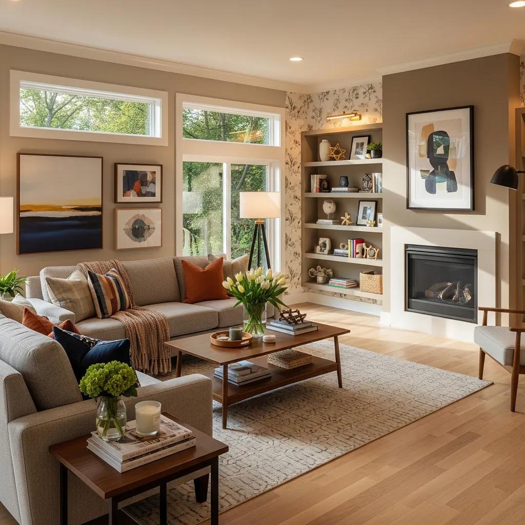 Beautifully renovated home interior in Delaware showcasing modern design and cozy atmosphere